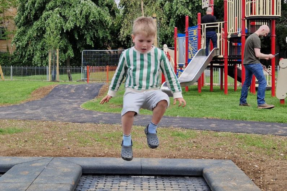 The new play area is open (image via North Herts Council)