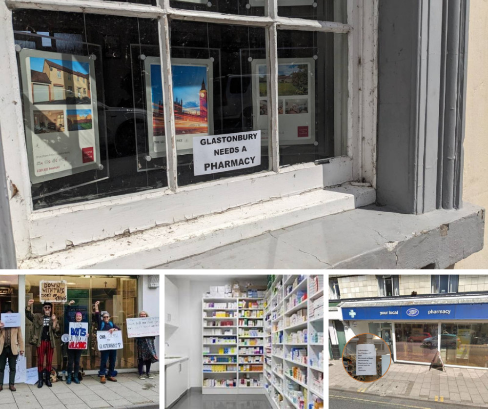 Residents in Glastonbury have been campaigning for a new pharmacy in the High Street. (File photos) 