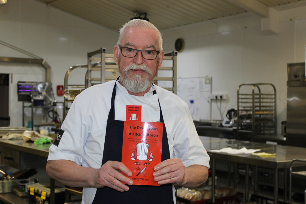 Kenny Wilson has released his debut book, which are a collection of poems based on his career as a chef. (Image - Macclesfield Nub News) 