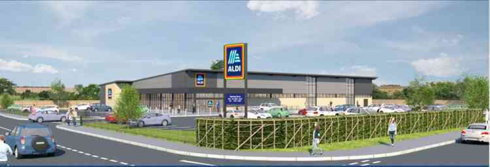 Aldi's proposed store in Uffington Road, Stamford