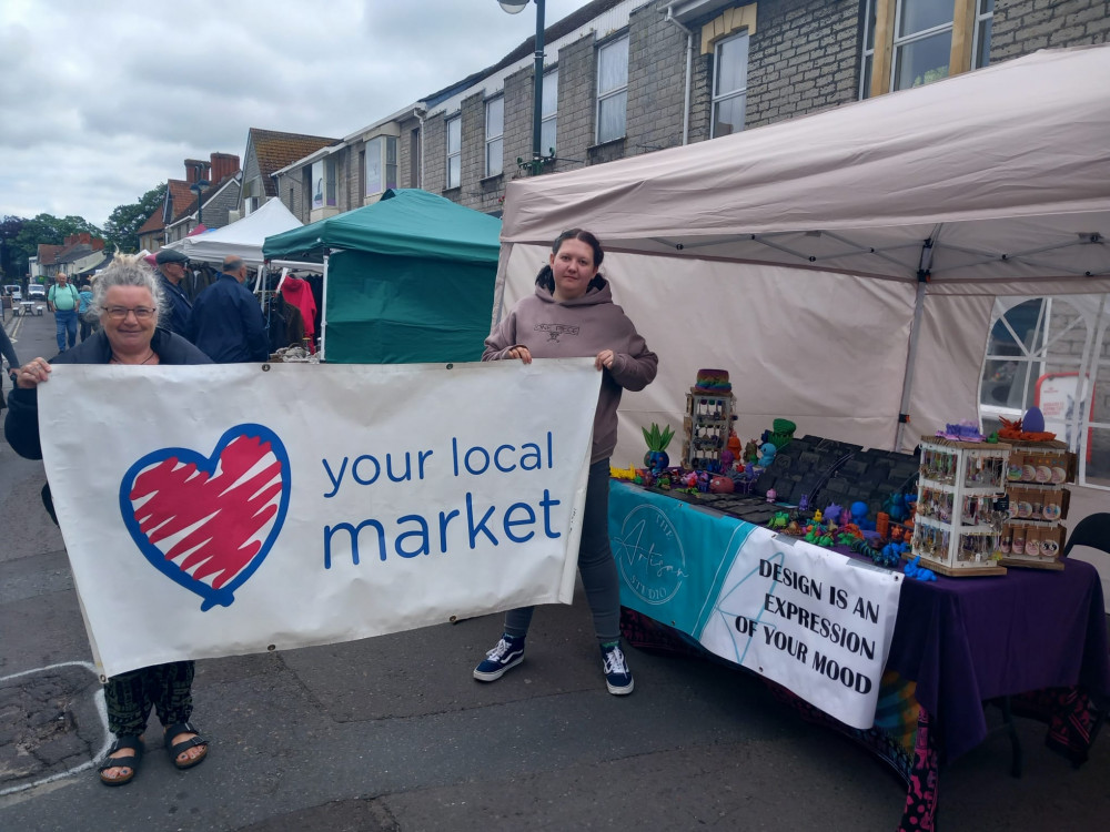 Street marked the Love your Local Market campaign (Somerset Council) 