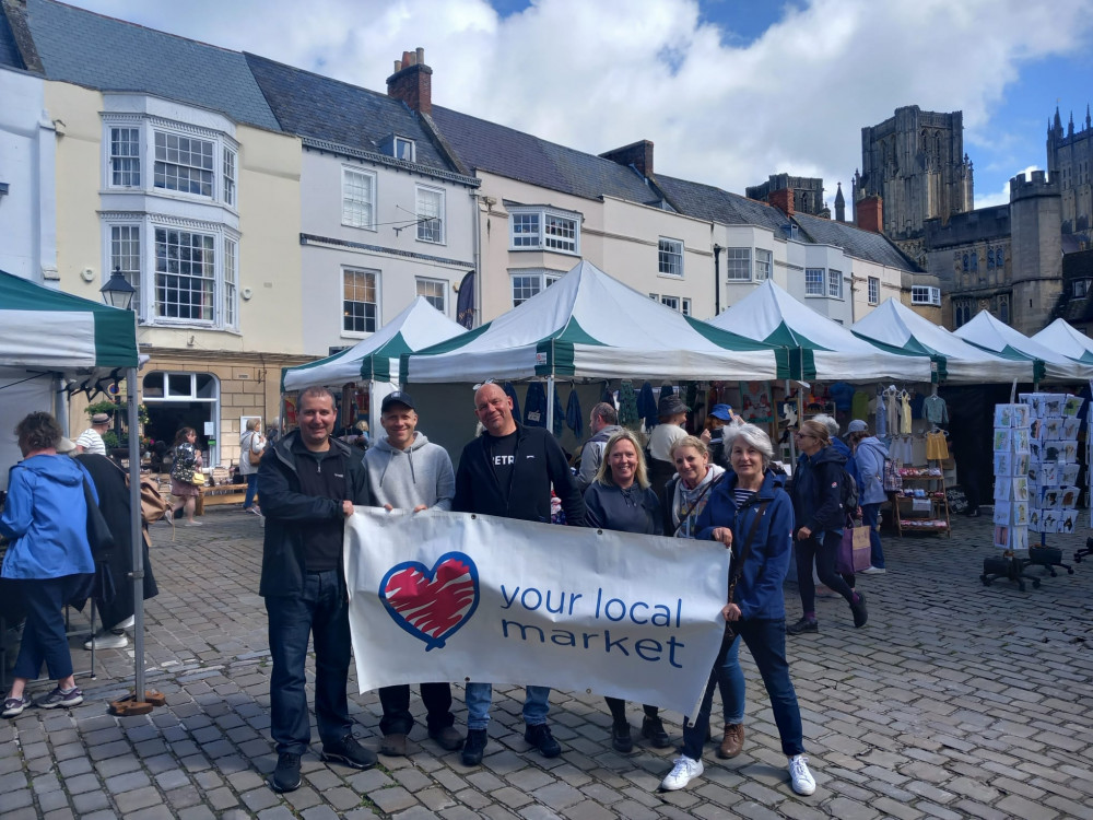 Traders at Wells Market (Somerset Council) 