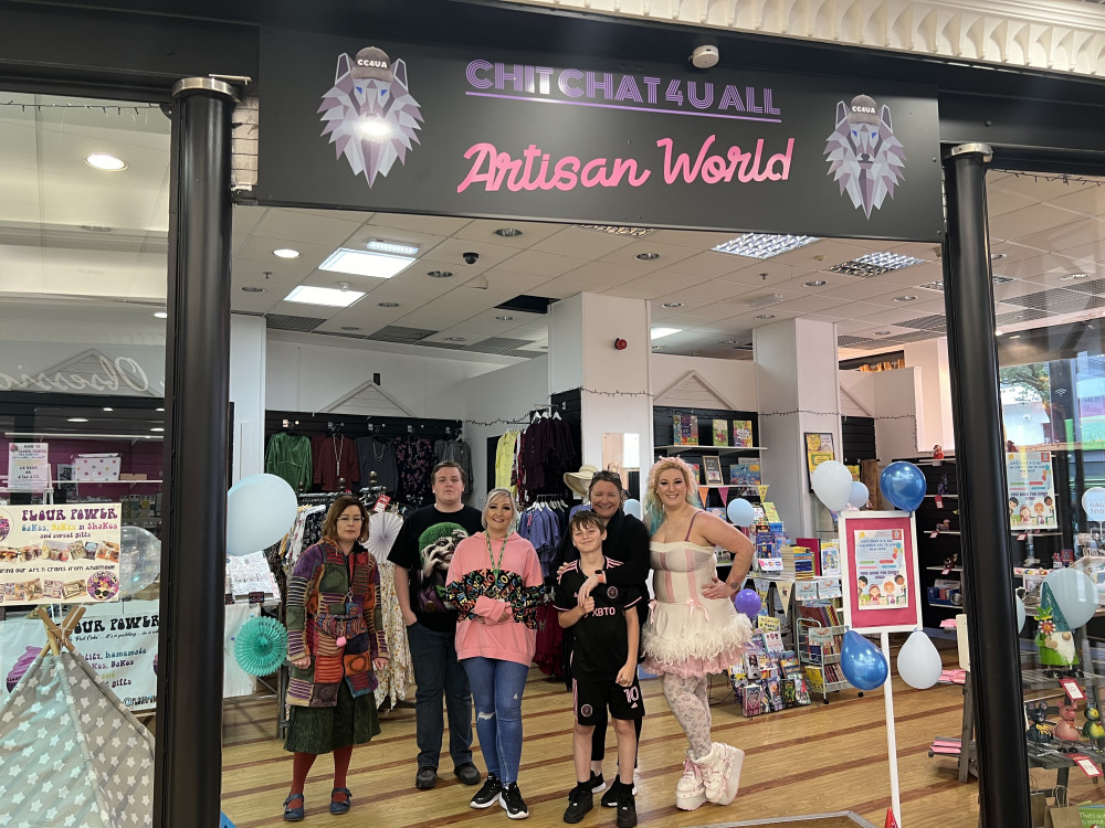 Chit Chat 4 U All opened 'Artisan World' inside The Potteries Centre last week (Nub News).