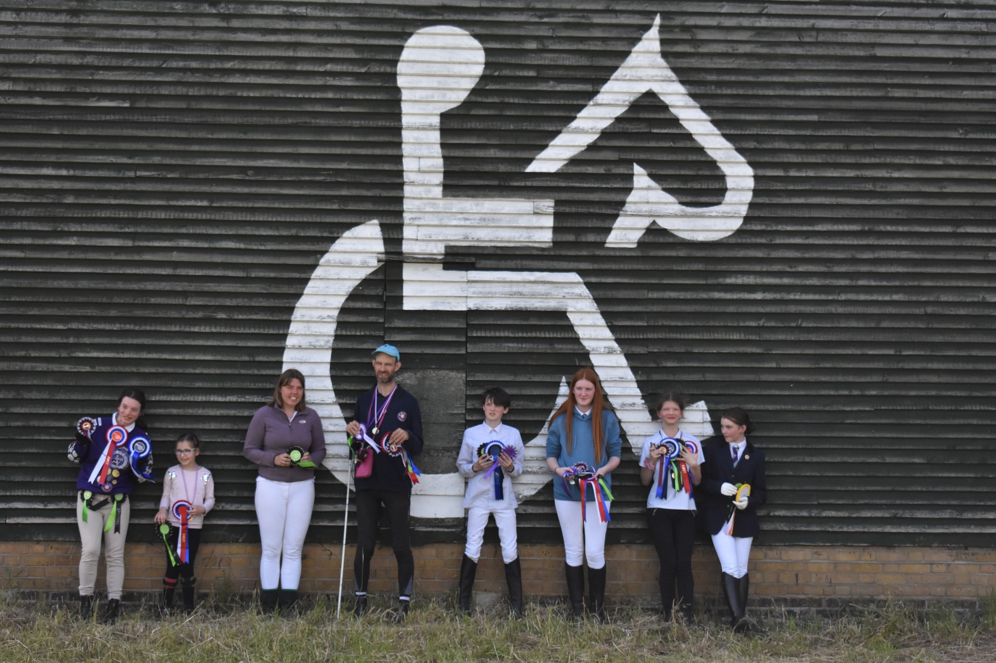 'We needed a wheelbarrow to get all the rosettes, medals and trophies home,' reads a recent FB post from the stables. (Photo: Rebekah Morgan)