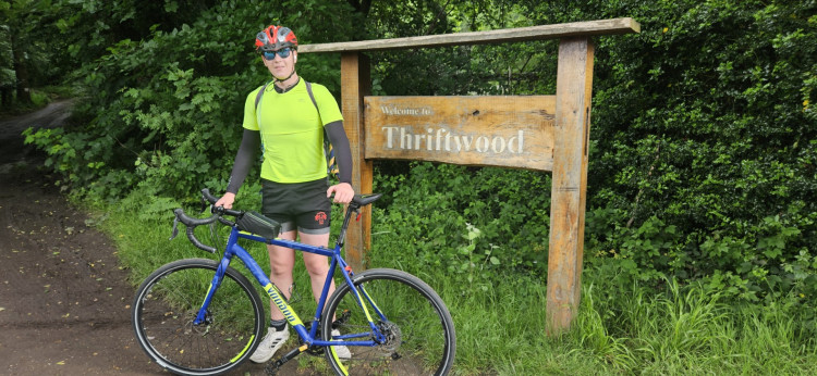 Leo at Thriftwood this morning. 