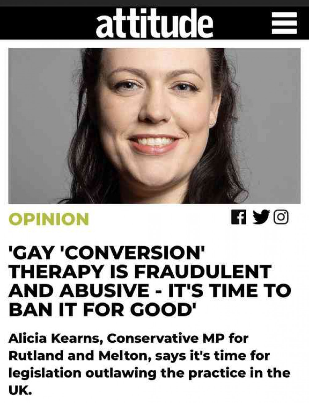 Rutland Mp Sexual Orientation Is Not A Pathology And It Damn Well Doesnt Need Treating 