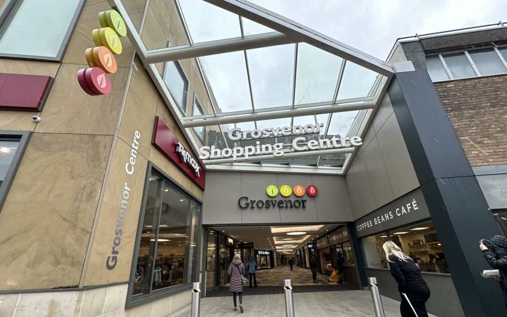 The Grosvenor Shopping Centre in Macclesfield. (Image - Macclesfield Nub News) 