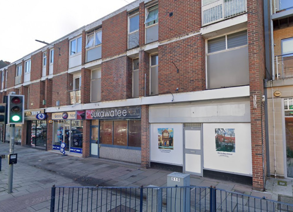 The new flats could be created above the shops on Hermitage Road (image via Google Maps)