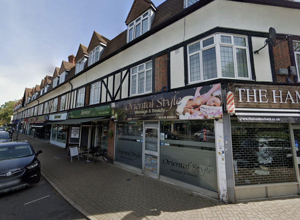 Oriental Style Massage and Beauty in Richmond Road, Kingston will have its license renewed (credit: Google Maps).