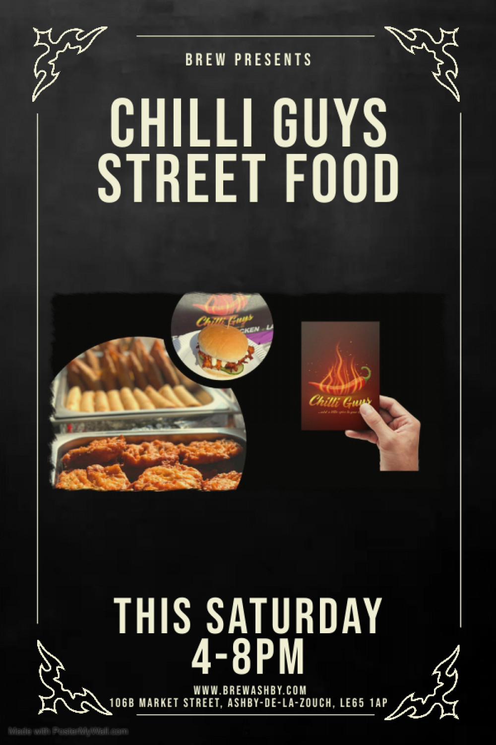 Chilli Guys Street Food Pop Up at Brew, 106B Market Street, Ashby-de-la-Zouch