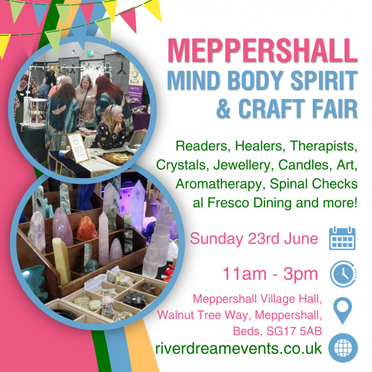 Meppershall Mind Body Spirit & Craft Fair 23rd June 2024