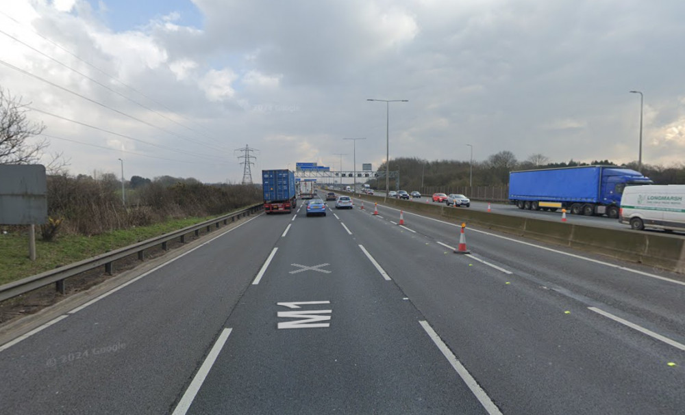 The incident involved a white Mercedes HGV and a grey Volkswagen Polo (image by Google Maps)