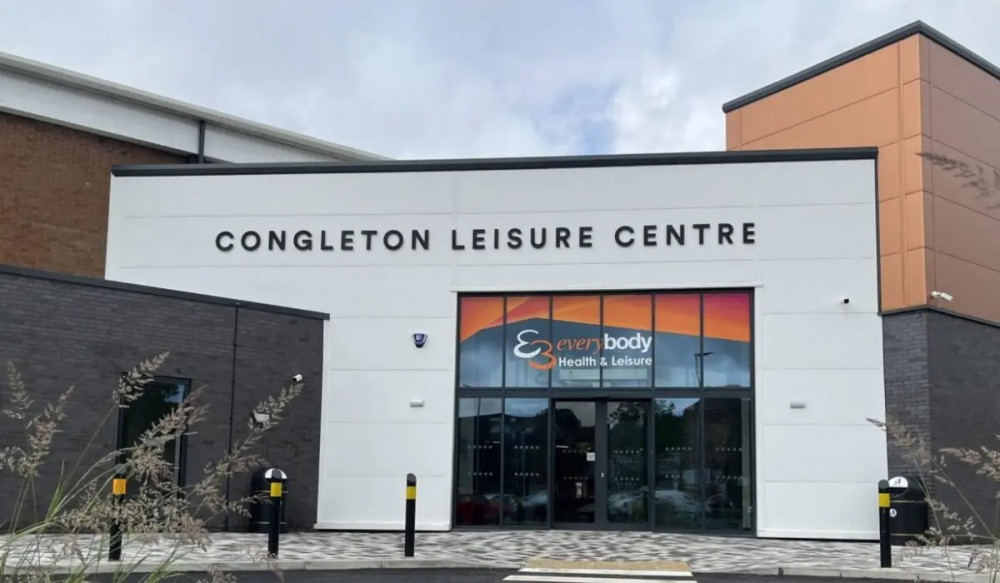 The recently-improved Congleton Leisure Centre. 