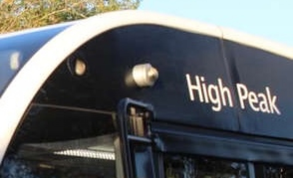 A High Peak bus bound for Macclesfield. 