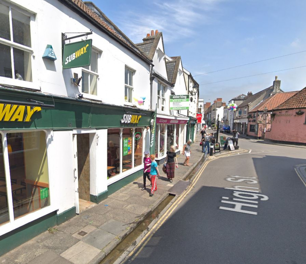 The Subway Shop in Wells, before it was closed (Google Maps) 