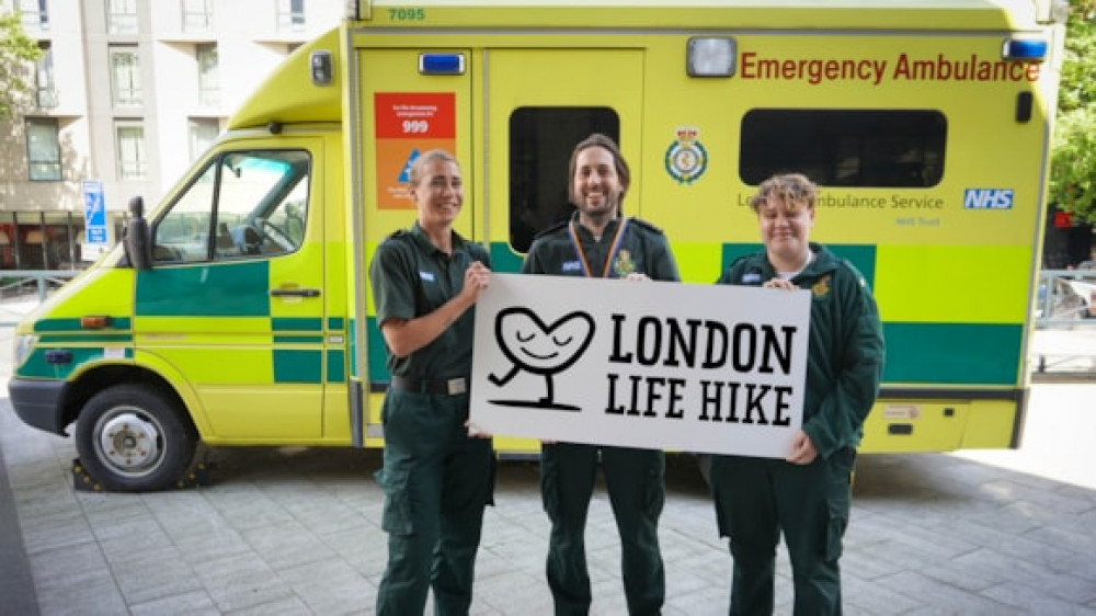 London Ambulance Charity launches fundraising walk to improve cardiac arrest survival London (credit: London Ambulance Service).