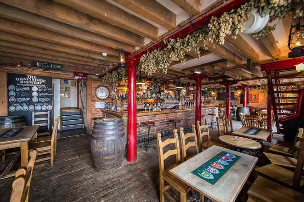 Inside the Grainstore at Oakham