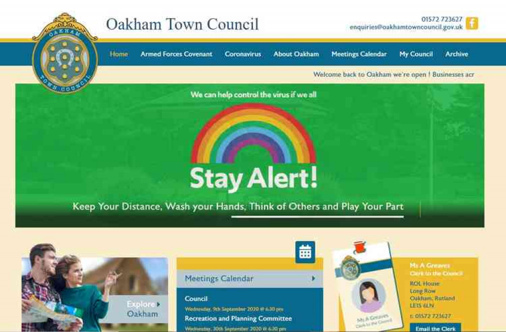 The website of Oakham Town Council