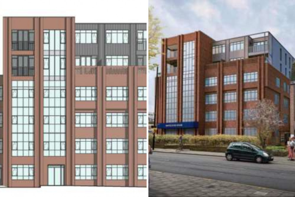 Councillors reject plans to add an additional two storeys to a block of flats in Lampton Road, Hounslow (credit: Hounslow Council).  