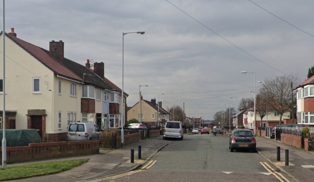 Greater Manchester Police are appealing for information after a vehicle collision on 12 June 2024 in Adswood left a man seriously injured (Image - Google Maps)