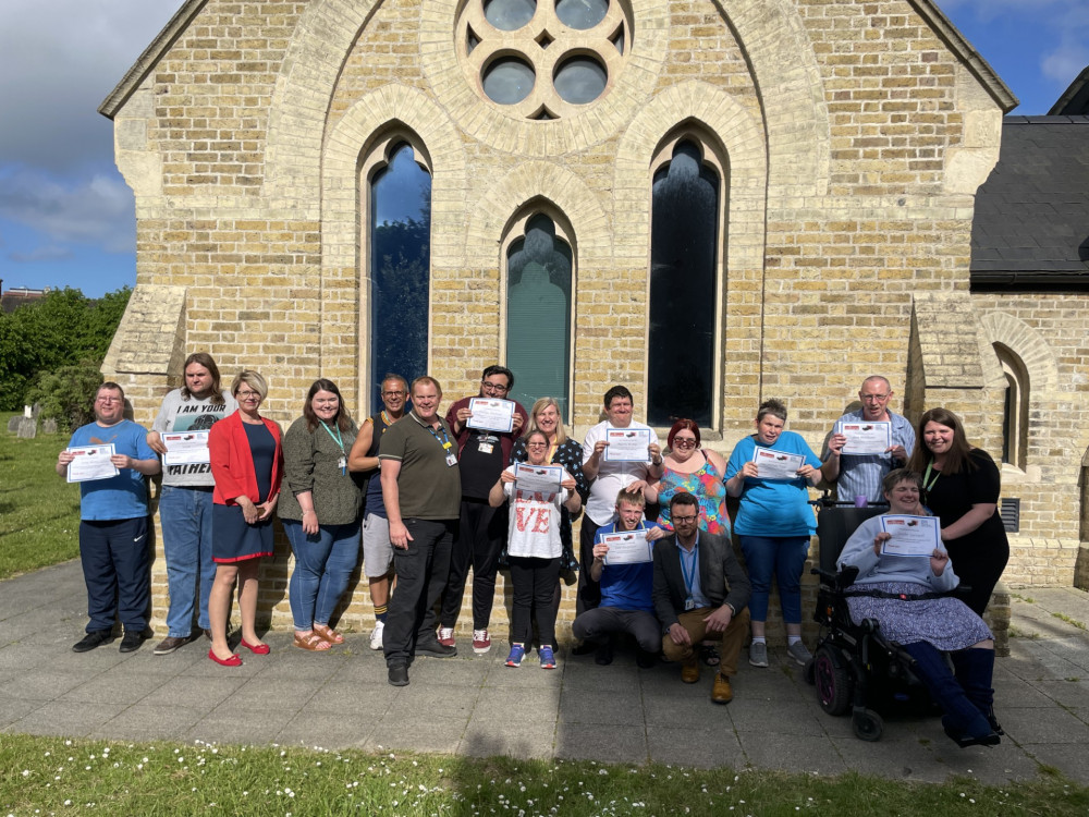 Some of the group of people who took part in the oVRcome pilot study