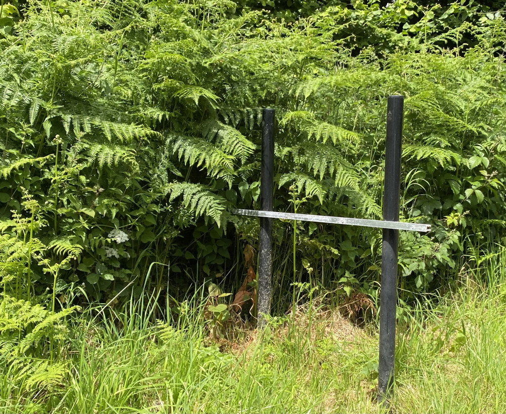 The sign has gone missing from Rouncil Lane (image by James Smith)