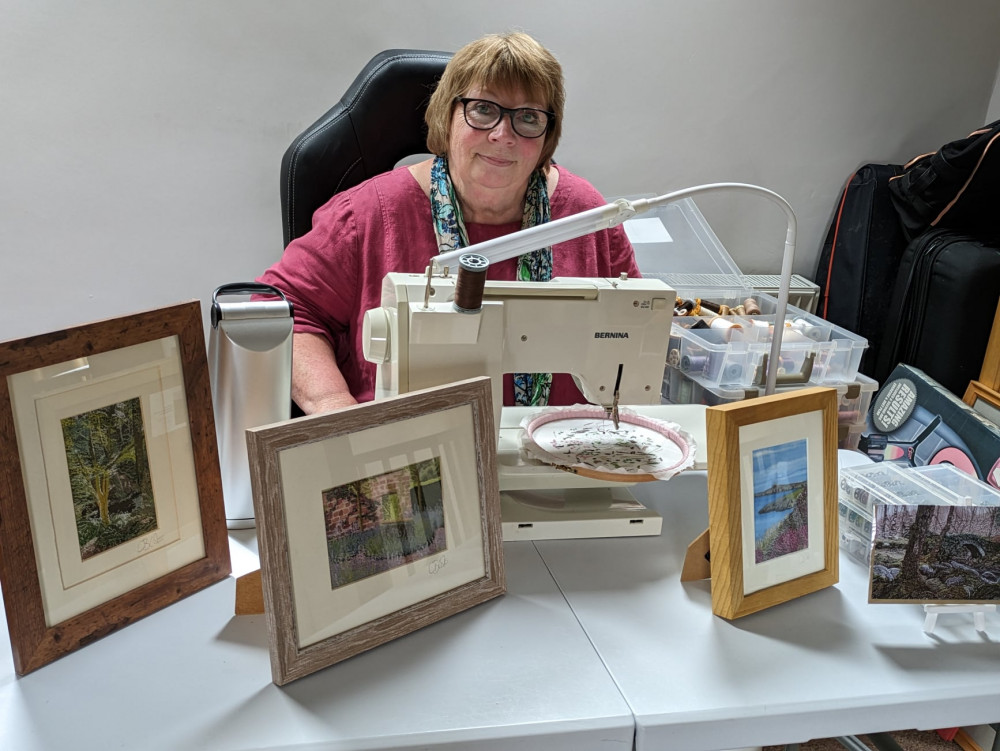 Retired teacher has a piece of her art in the Royal Academy's Summer Exhibition. (Photo: Nub News) 