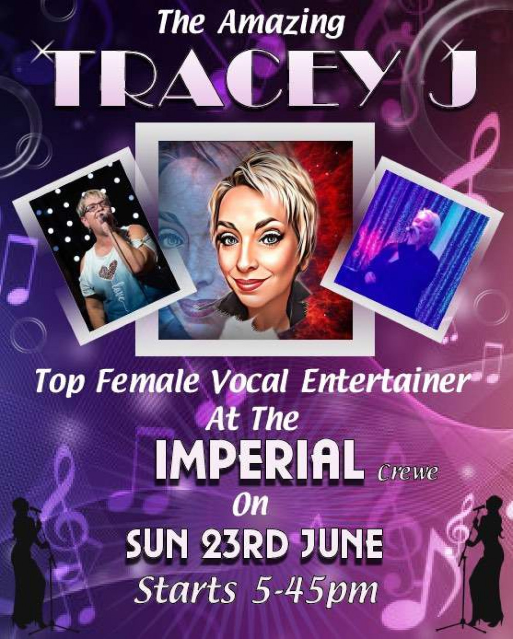 Tracey J will be performing live at The Imperial on Sunday 23 June.