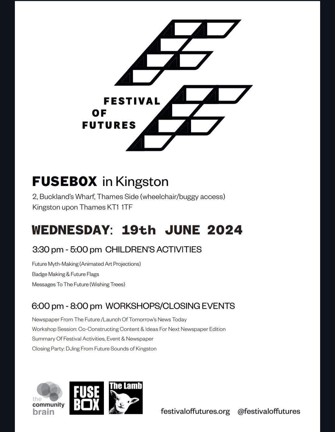 Events on Wednesday 18 June. (Photo: Festival of Futures)