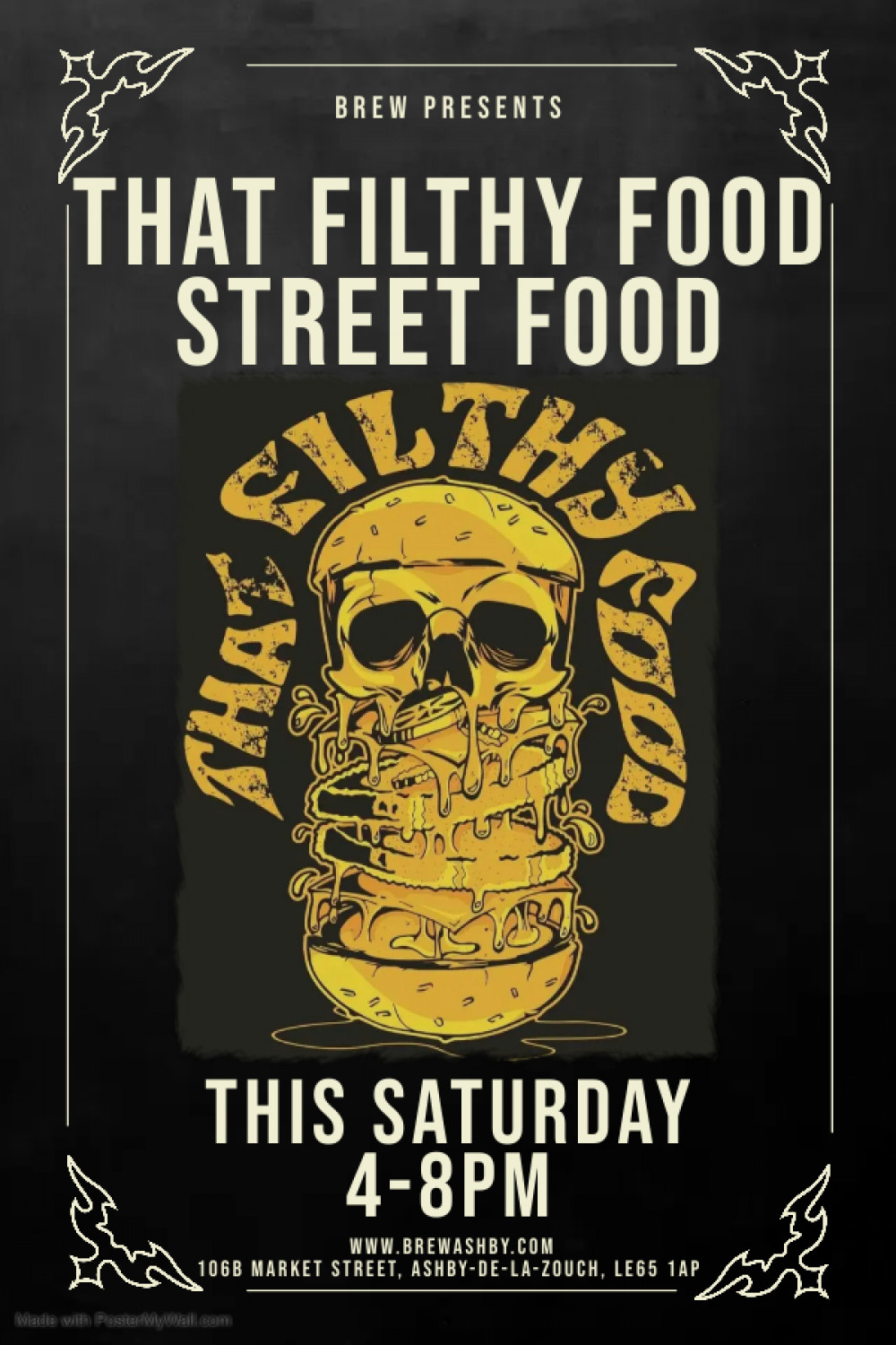 That Filthy Food Street Food Pop Up at Brew, 106B Market Street, Ashby-de-la-Zouch