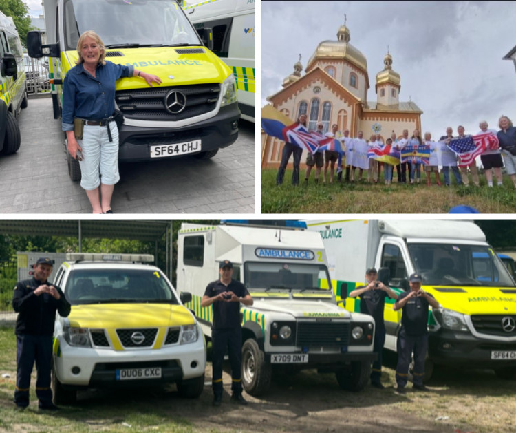 The ambulances were promptly put to use near the frontline. (Team Sunflower) 