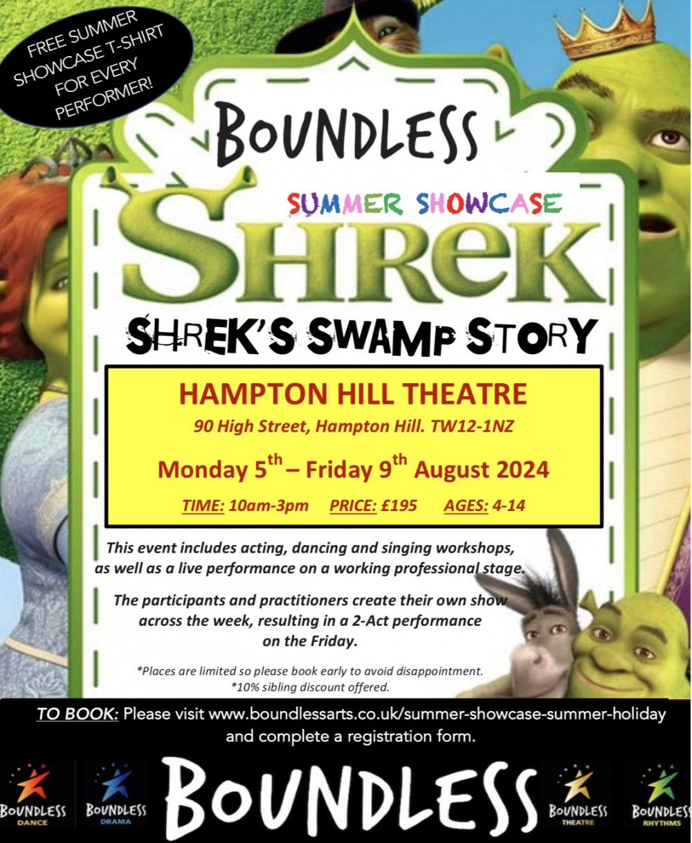 Boundless Arts - Summer Showcase - ‘Shrek’s Swamp Story’