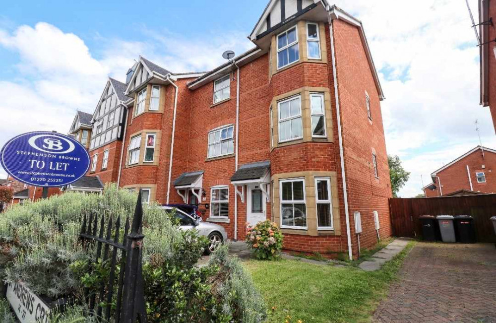 The three-bedroom modern townhouse on Bedford Street, Crewe (Stephenson Browne).