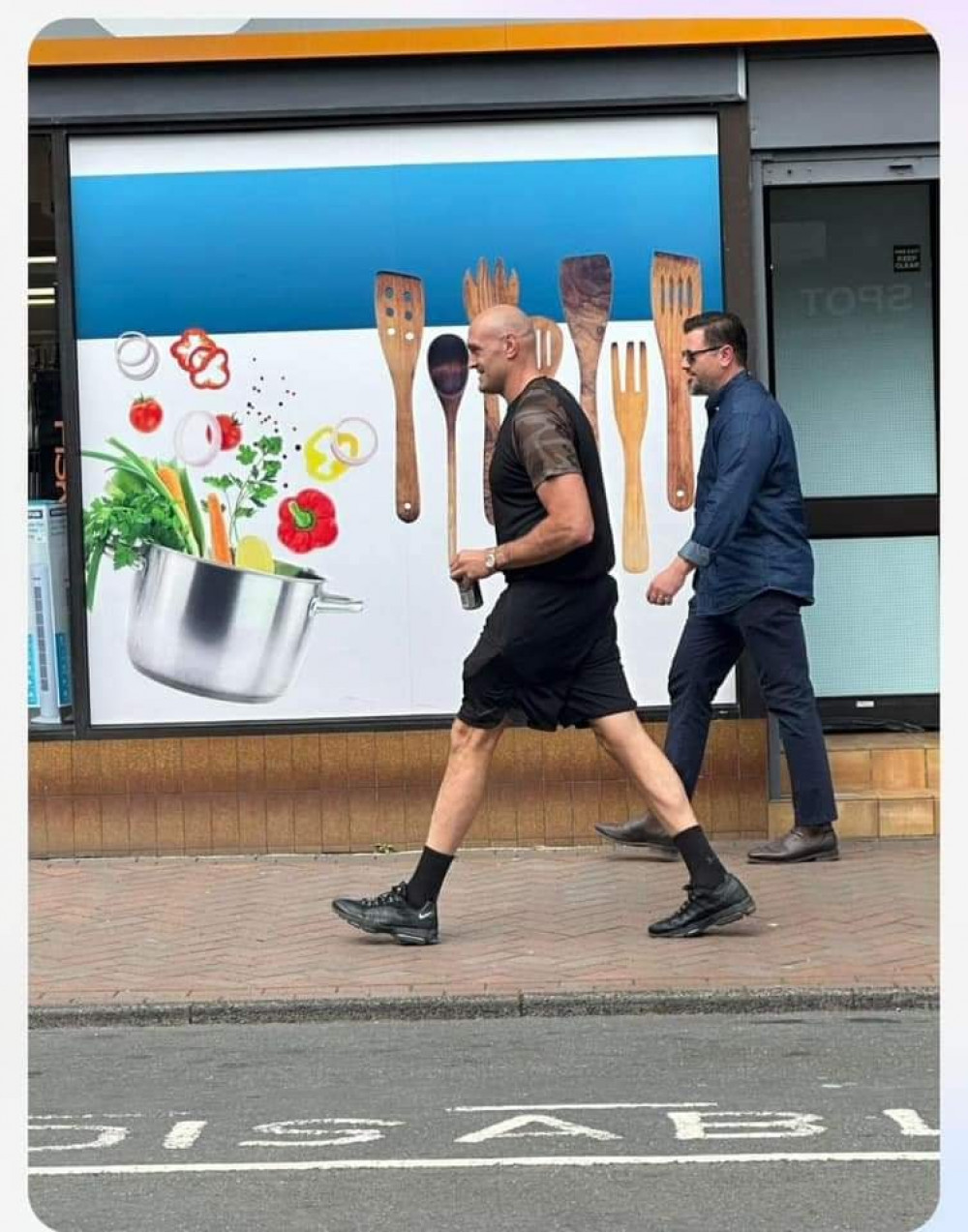 Gyspy King, Tyson Fury, was spotted in Sandbach yesterday after fans say family has bought house in the area. (Photo: Leon Broster) 