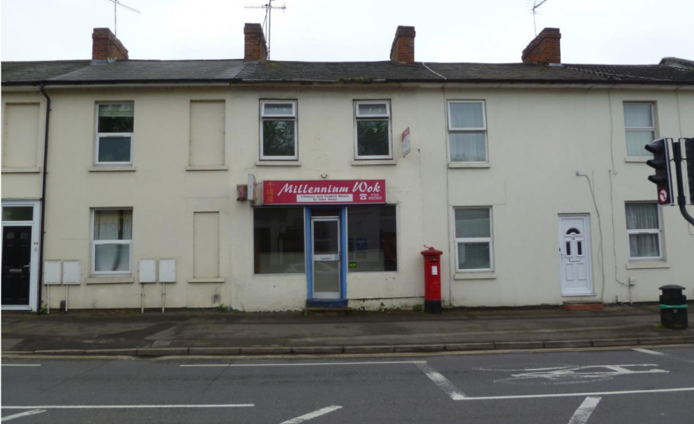 The takeaway was bought with the intention of converting it into a home (image via planning application)