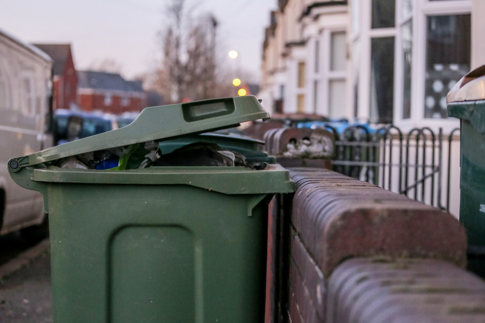 Bin collections are starting earlier because of the hot weather and the Glastonbury Festival (image via SWNS)