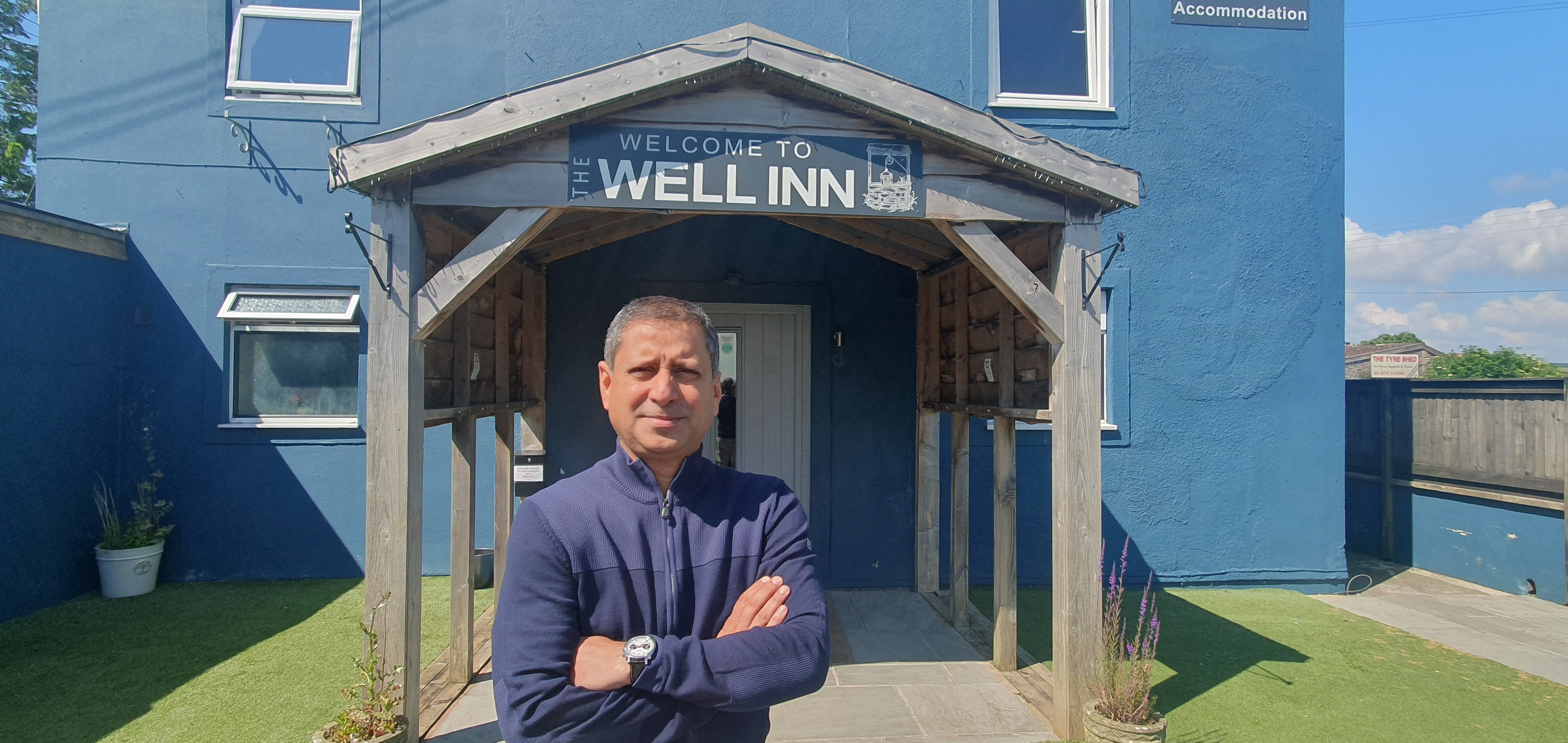 Imran Ali, new owner at The Well Inn, Shepton Mallet