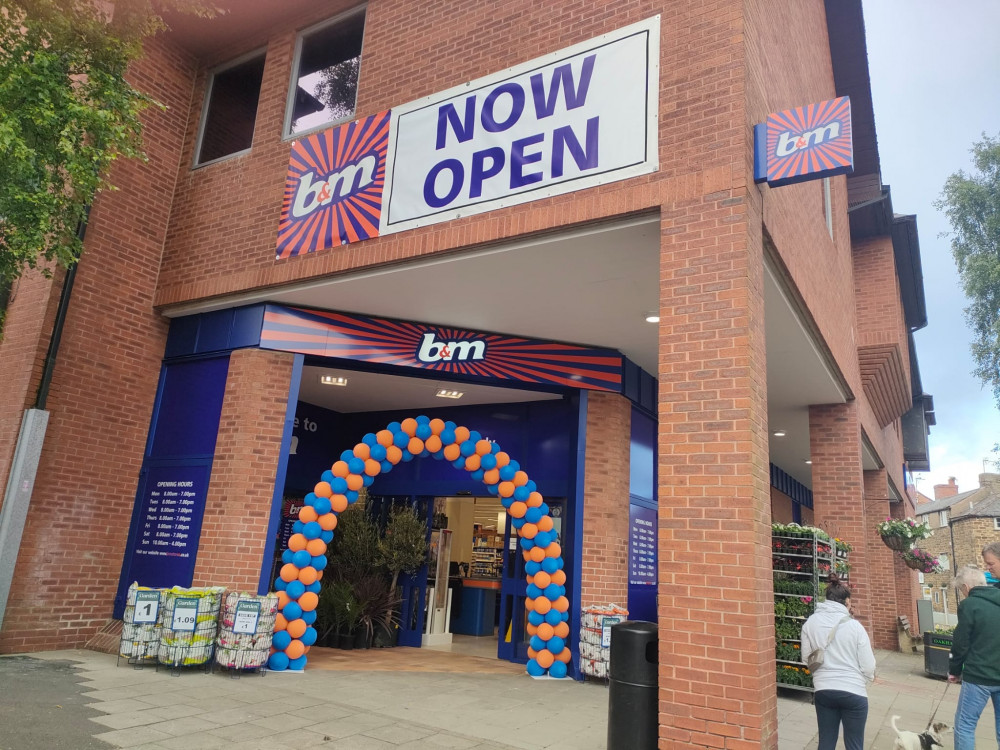 B&M in Oakham is now open. Image credit: Nub News. 