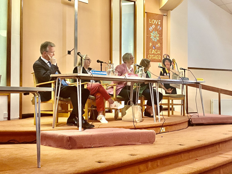 Only four of the election candidates came to the hustings (image by James Smith)