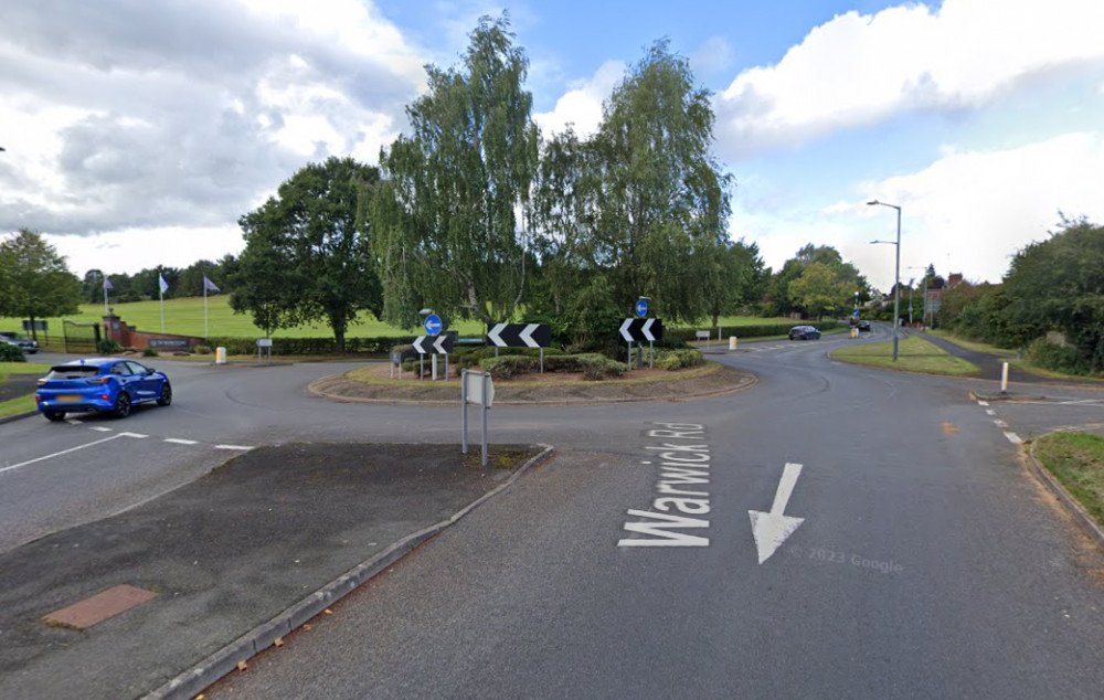 Police were called to the scene and found the vehicle in the middle of the roundabout (image by Google Maps)