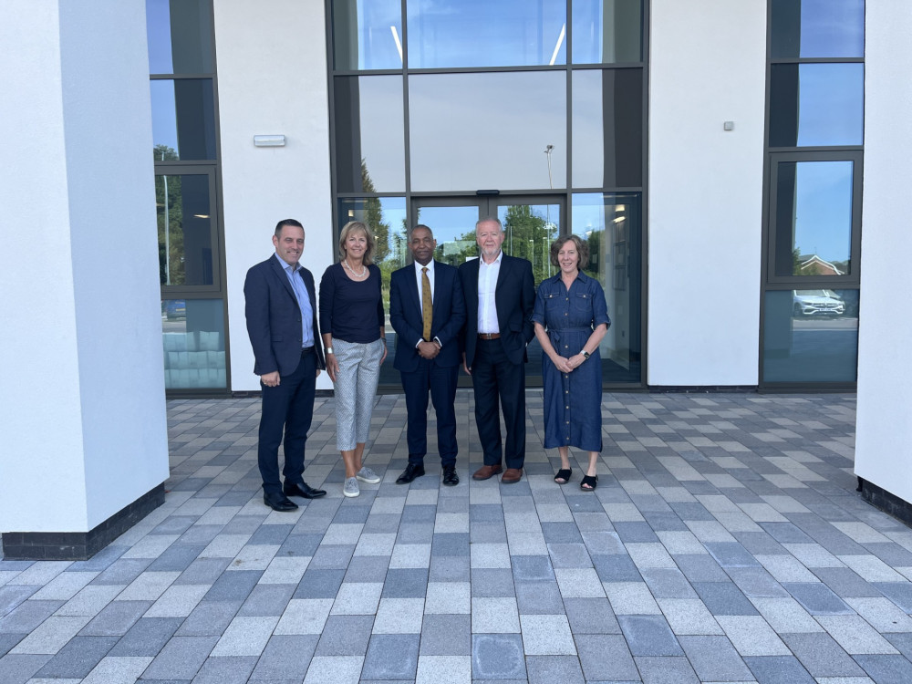 From left - Richard Hales, Shirley Whiting, Hayden Abbott, Malcolm Graham and Sarah Newton (image via KMAT)