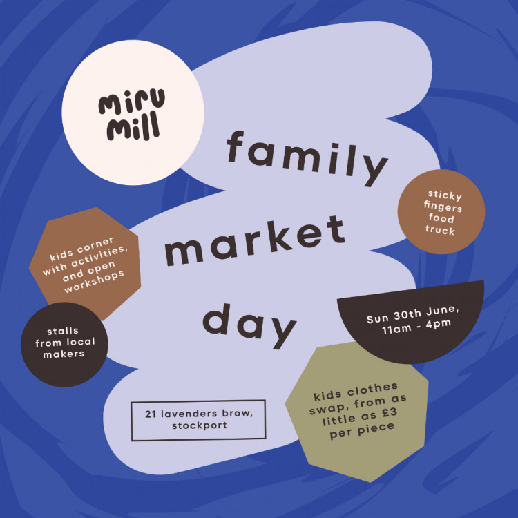 Come and enjoy the family market day at Miru Mill, 21 Lavenders Brow