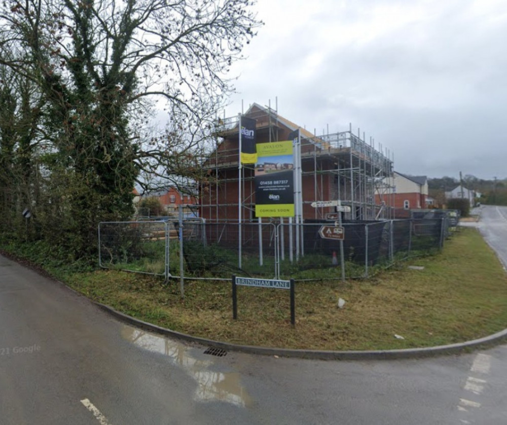 Construction Under Way On The Avalon Estate At The Junction Of Brindham Lane And Old Wells Road In Glastonbury, Pictured In November 2021.