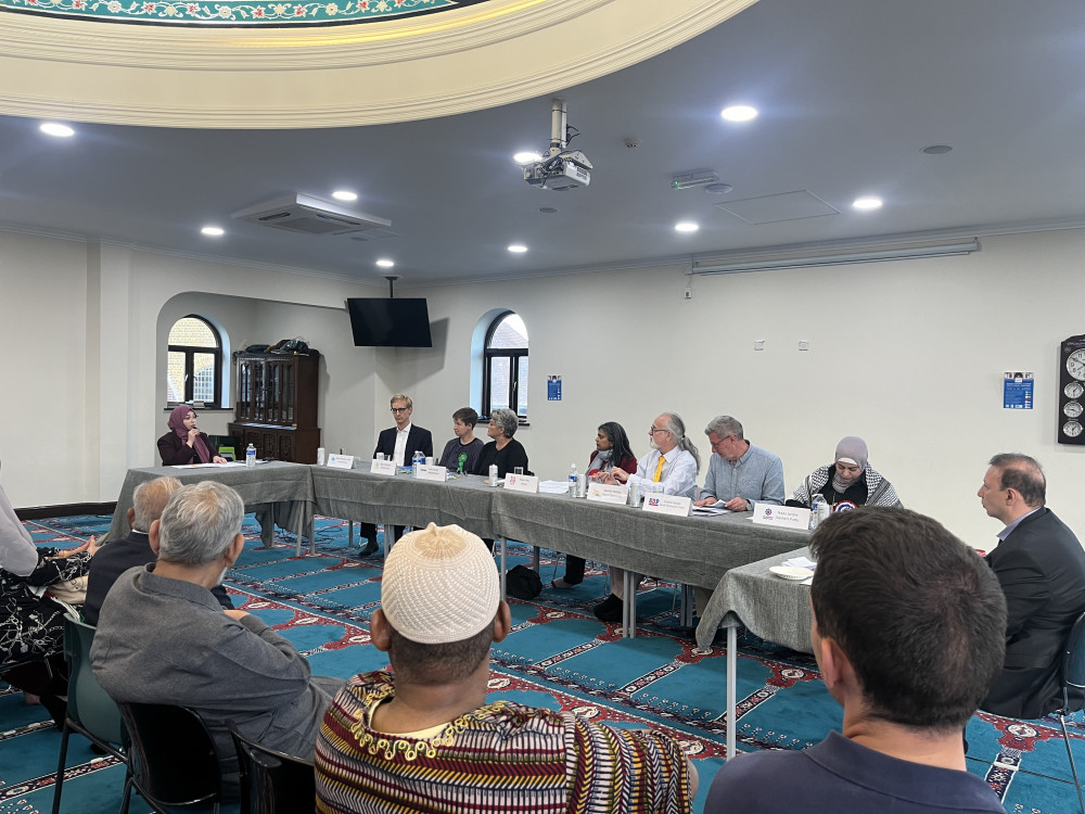 Ealing Central and Acton candidates faced questions on corruption from voters in first hustings at Acton Mosque (credit: Cesar Medina).