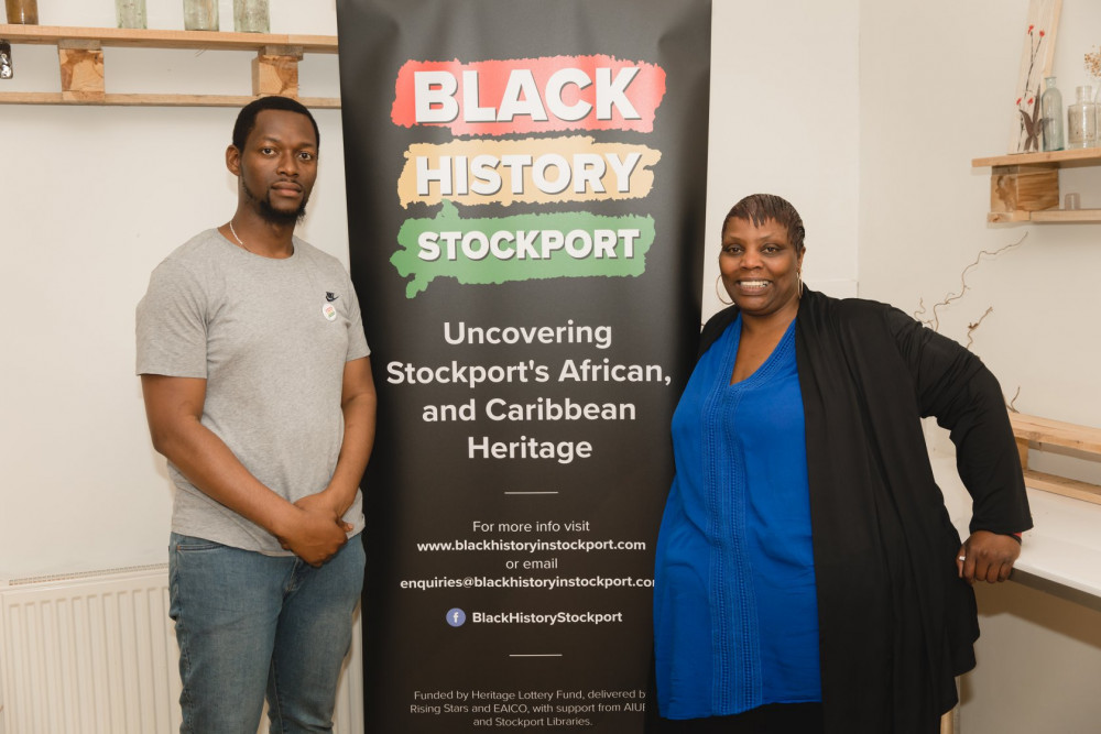 Solomon Onaolapo anda Aba Graham of the Black History Stockport project (Image supplied)