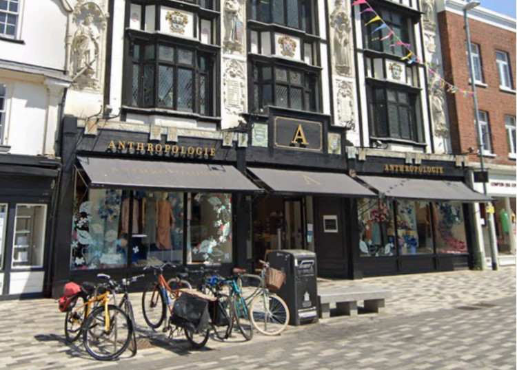 Anthropologie in Market Place could become Urban Outfitters (image via planning application)