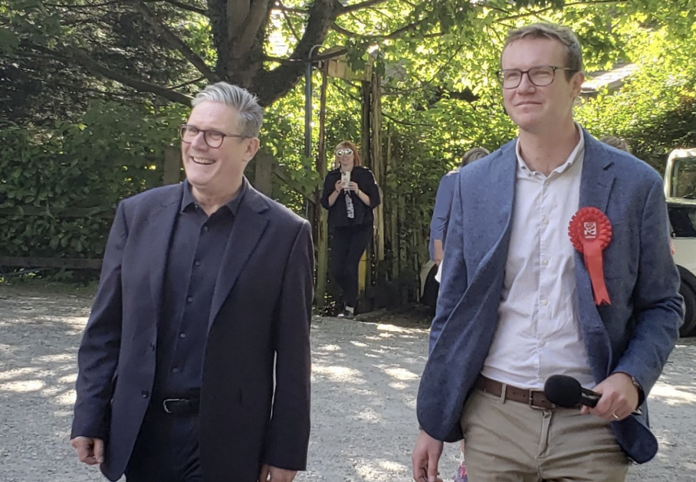 Sir Keir Starmer (left) and Tim Roca (right). (Image - Local Democracy Reporting Service)