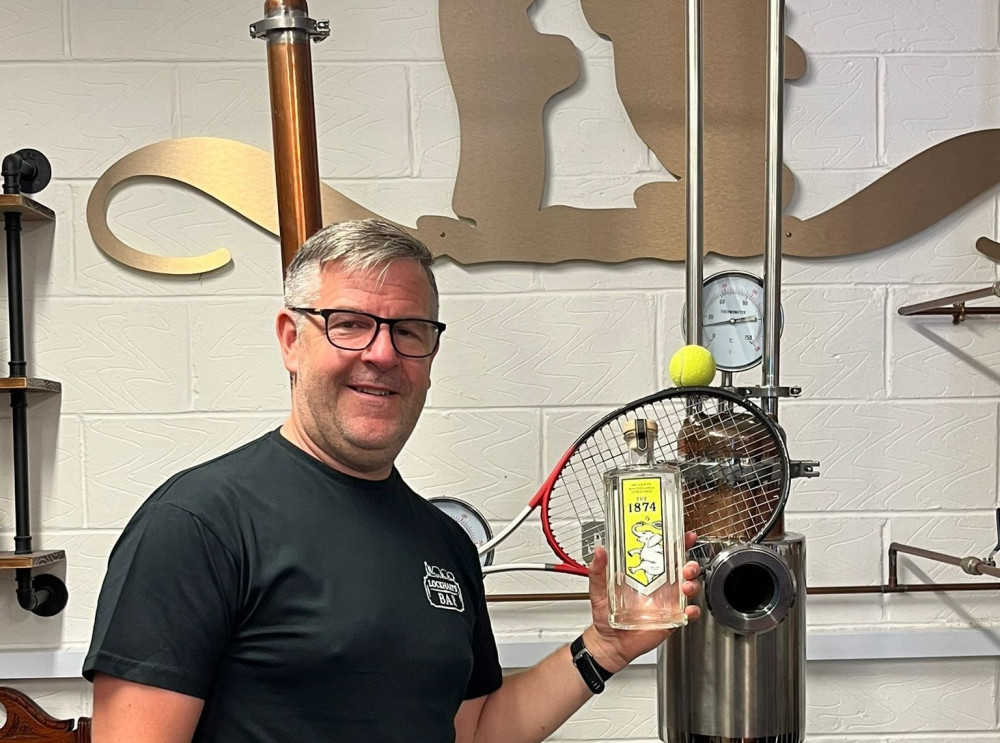 David Blick of Warwickshire Gin Company with the special edition gin (image supplied)