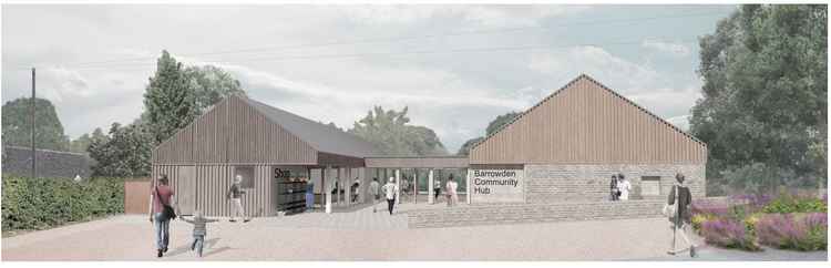 Artists impression of Barrowden Hub