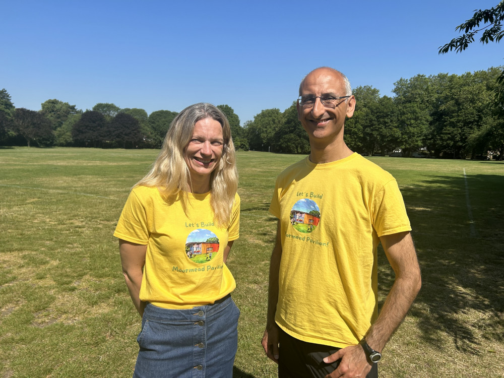 Trustees Vanessa James, 49, and Gariesh Sharma, 49, at Moormead Park, Twickenham. (Photo: Charlotte Lillywhite/LDRS)